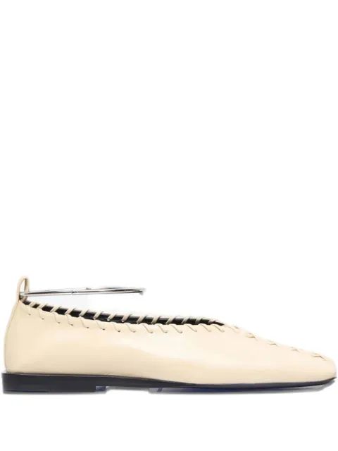 JIL SANDER 브레이드 ankle 팔찌 에스파드리유