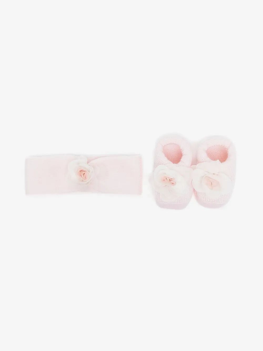 La Perla Kids 플로랄 아플리케 부티 헤드밴드 세트