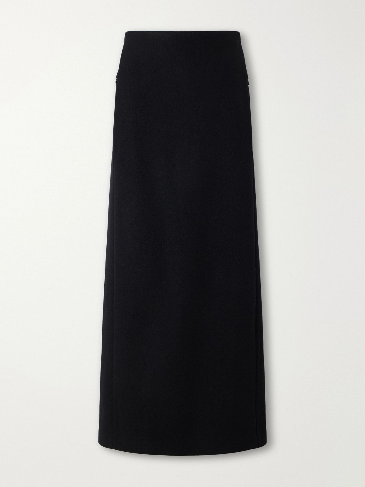 ALAIA 울 펠트 미디 스커트