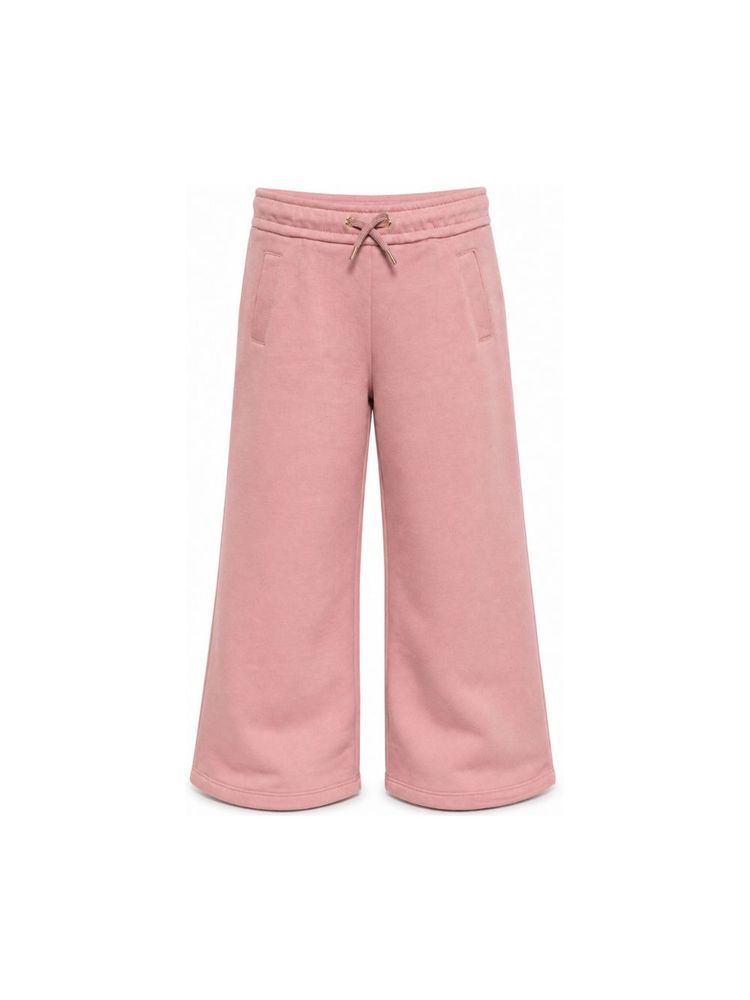 Chloe Kids 와이드 레그 드로스트링 트랙 팬츠