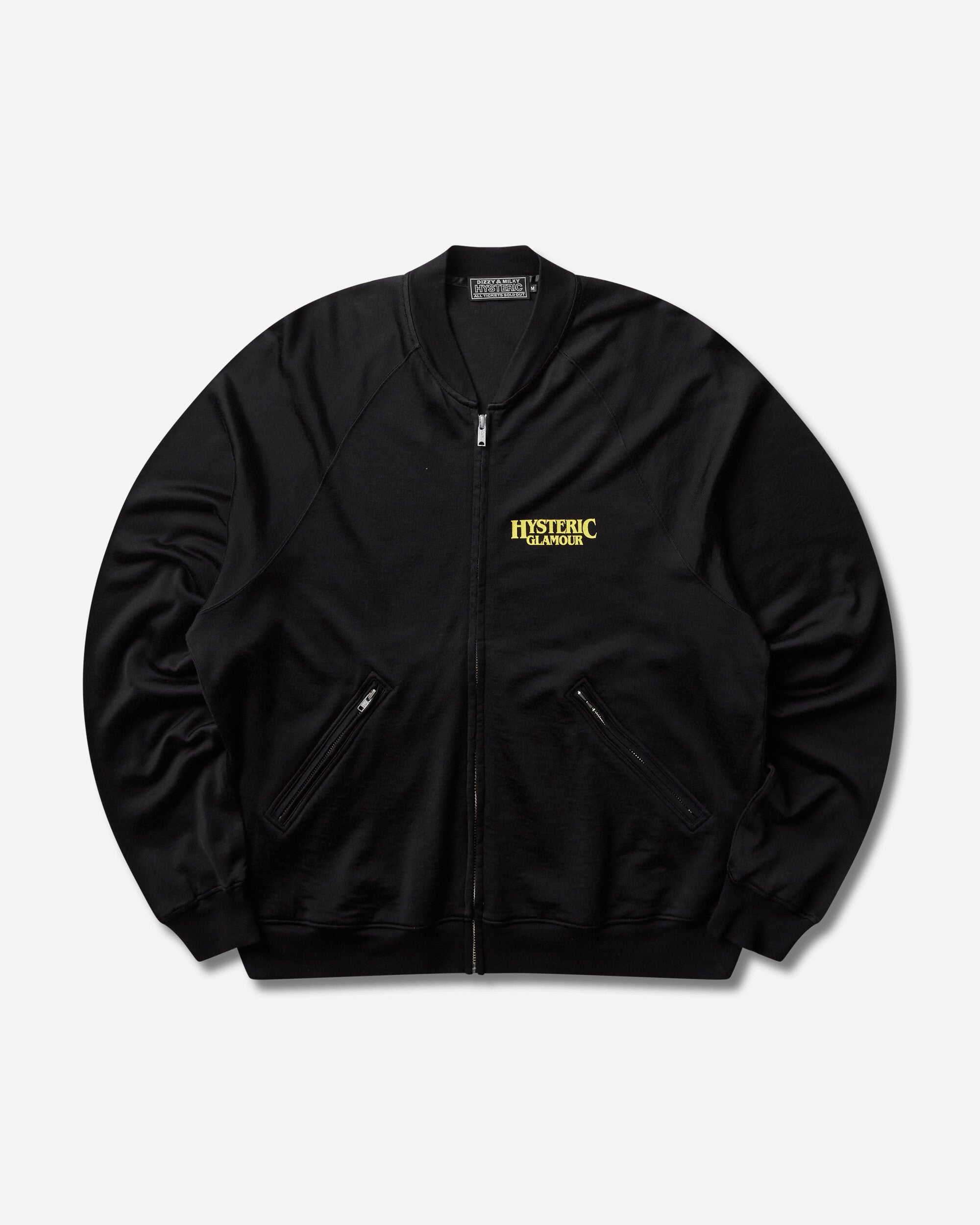 HYSTERIC GLAMOUR 남성 사타닉 여성 지퍼 스웨트셔츠