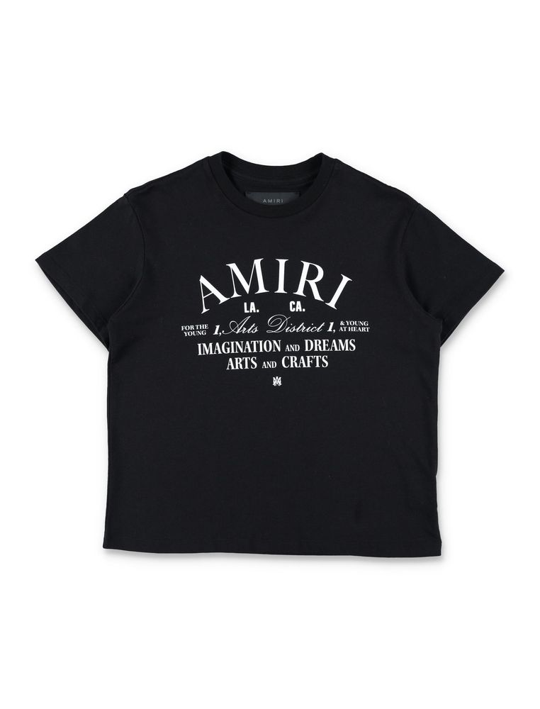 AMIRI KIDS 디스트릭트 로고 티셔츠