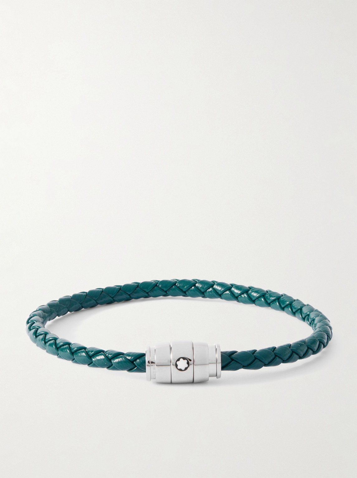 MONTBLANC 마이스터스턱 3링 스테인리스 스틸 가죽 팔찌