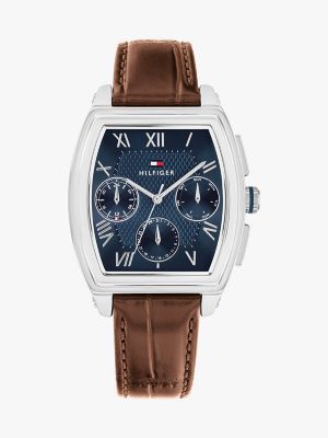 TOMMY HILFIGER 36MM 가죽 스트랩 다기능 시계