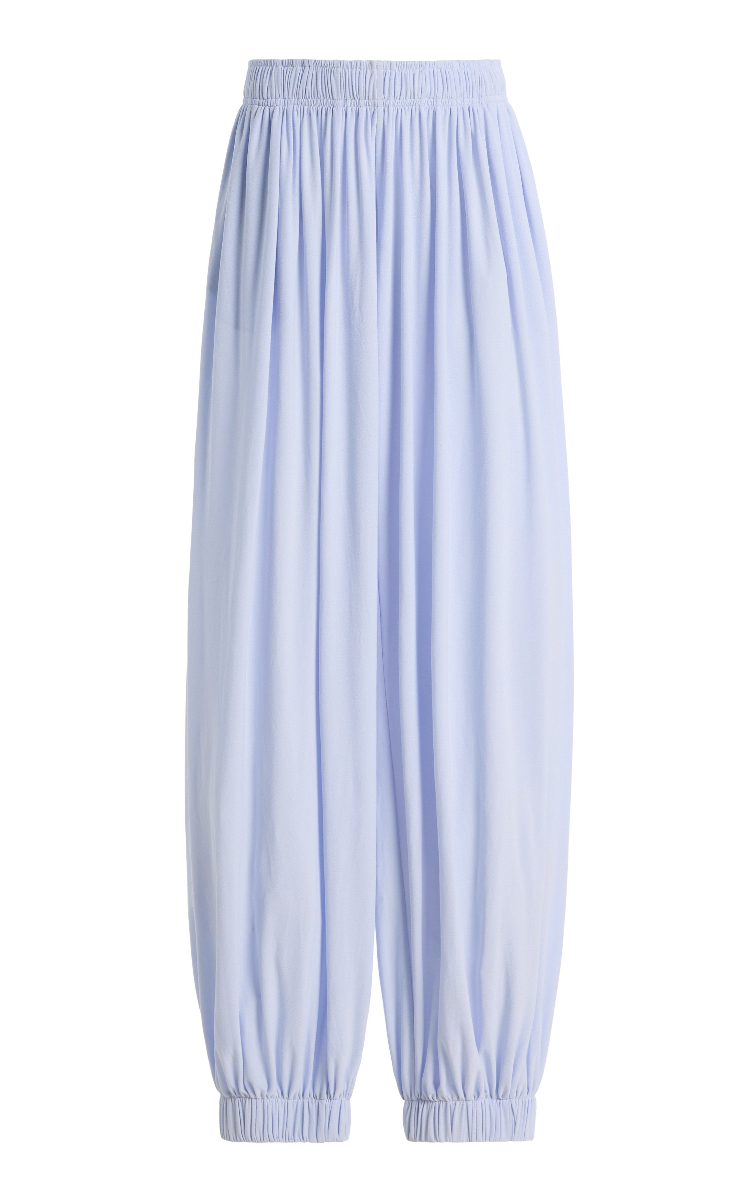 Birrot 레이라이 Gathered Crepe Wide-Leg Pants