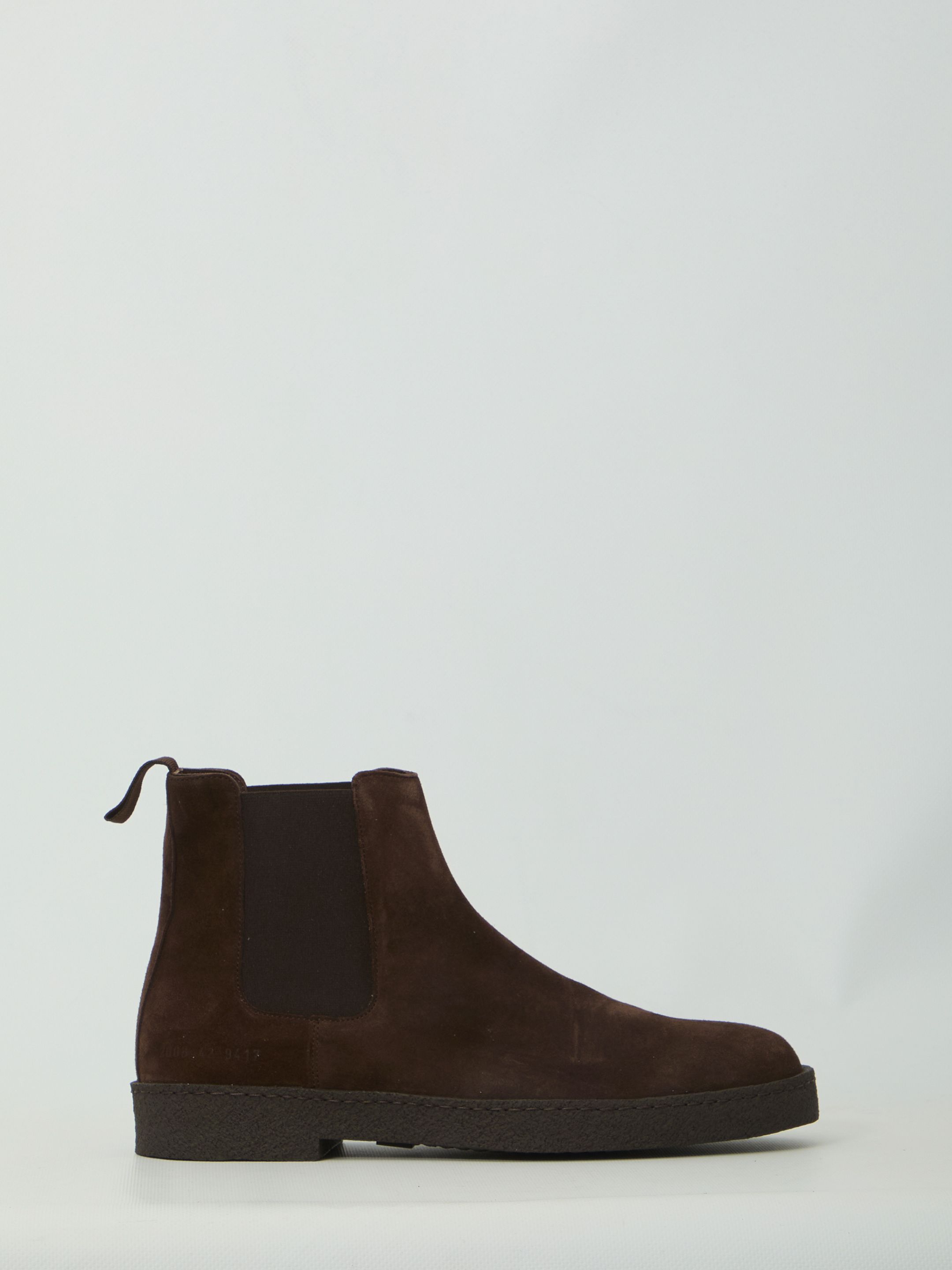 COMMON PROJECTS 다크 브라운 스웨이드 첼시 부츠