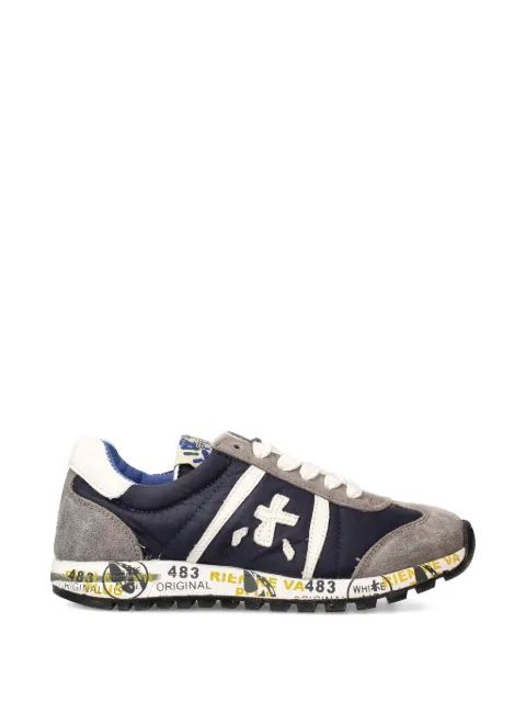 Premiata Kids 레이스업 패스닝 스니커즈