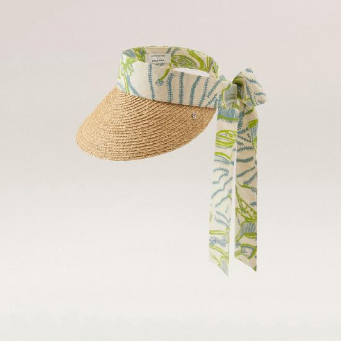 Helen Kaminski 헬렌 카민스키 HK x BABBARRA 씨 바이저 캡 X VISOR NATURALFLAX HAT51944