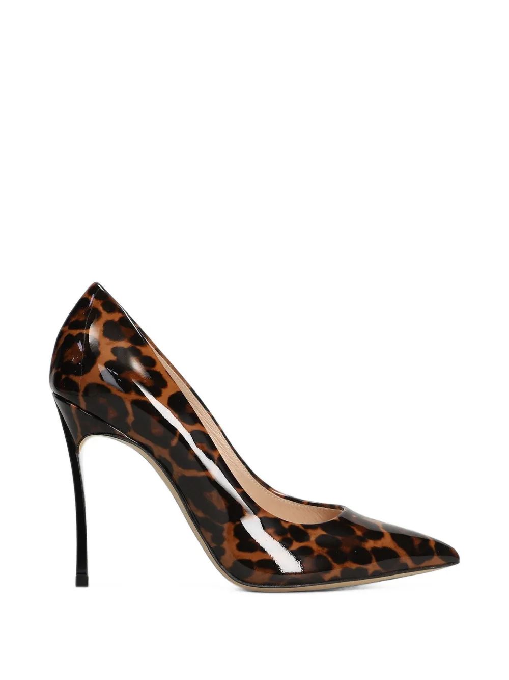 CASADEI 애니멀 프린트 페이턴트 펌프스