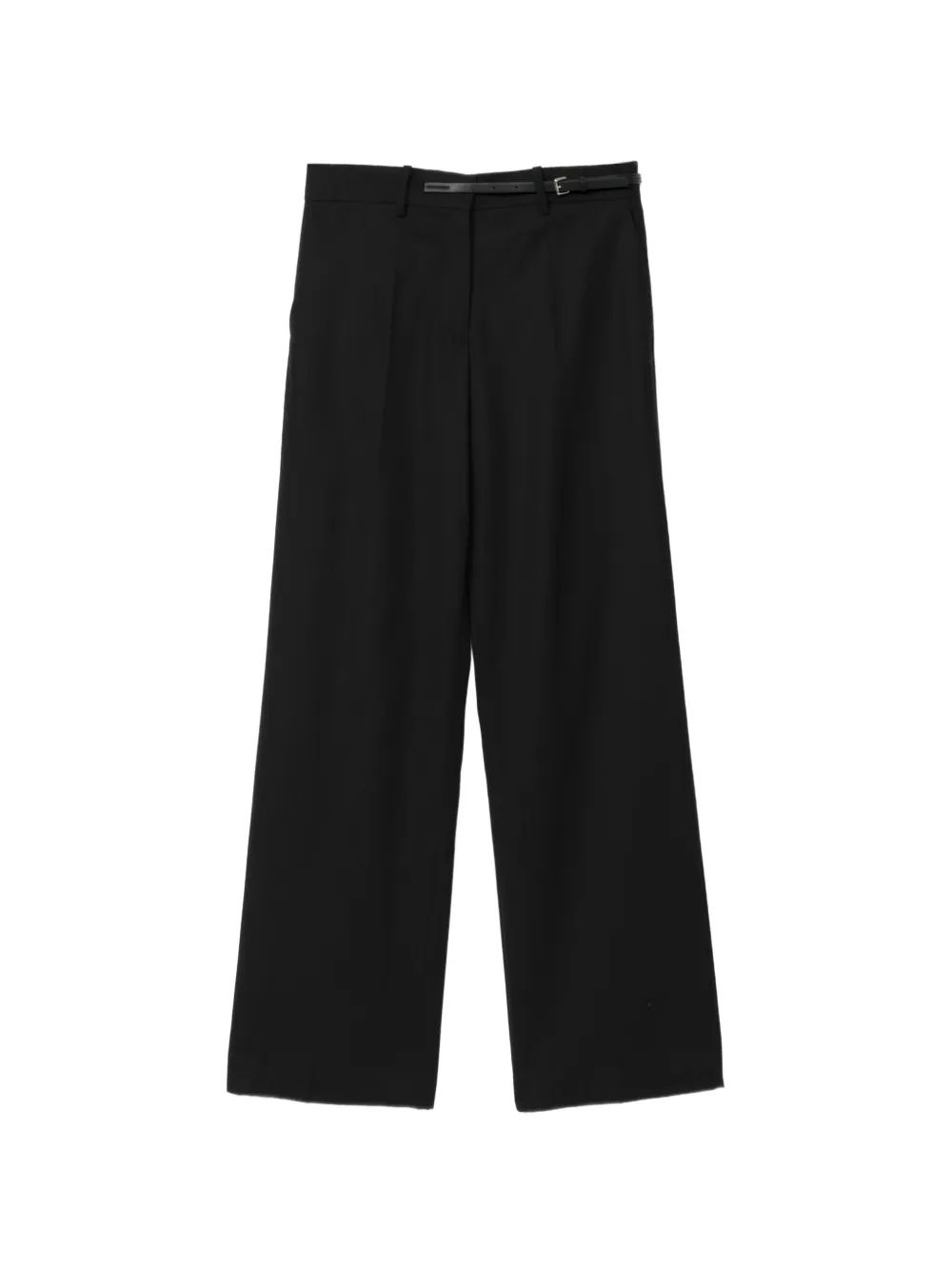 HELMUT LANG 가죽 벨트 바지