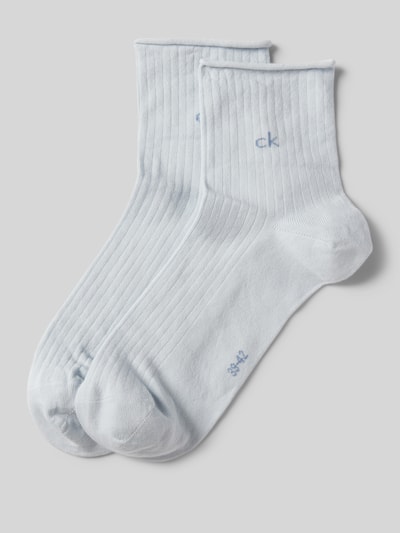 CK CALVIN KLEIN  라벨 디테일 양말 2팩