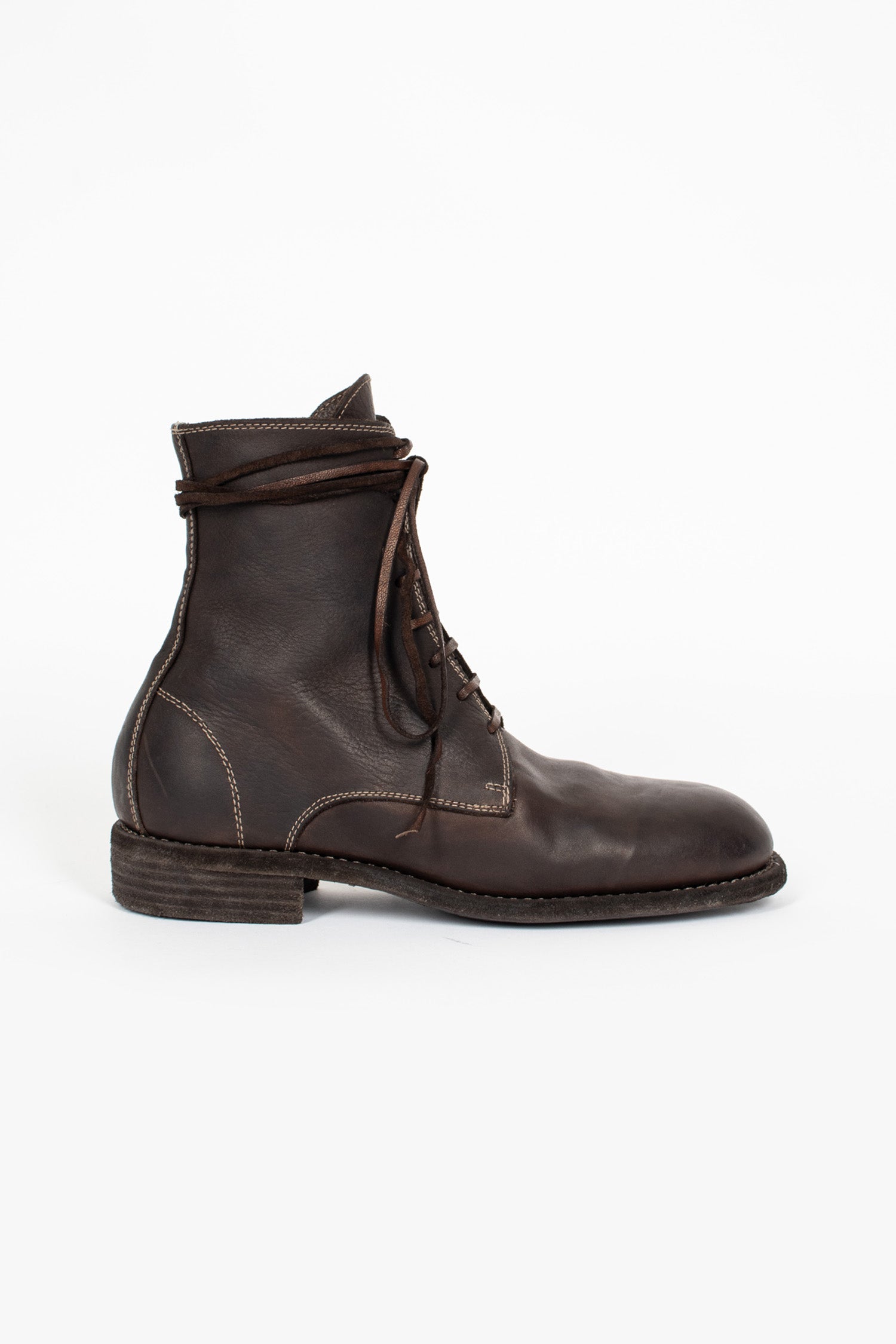 GUIDI 995 레이스업 부츠 CV60T 다크브라운