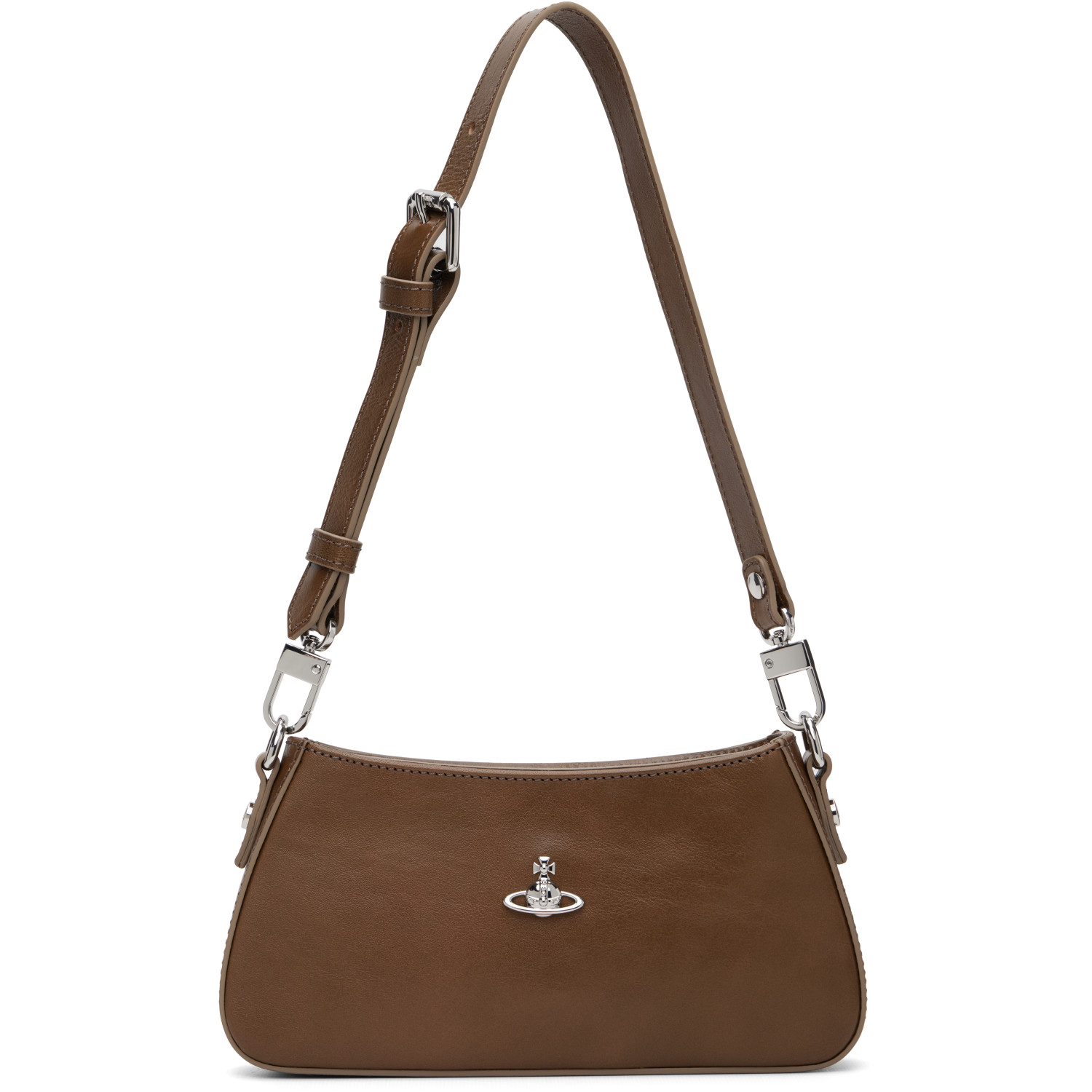 VIVIENNE WESTWOOD 브라운 타샤 숄더 폰 백