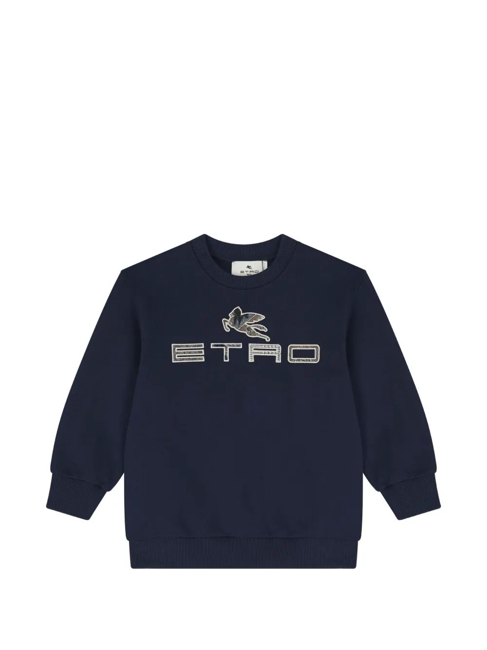 ETRO KIDS 페가소 로고 자수 맨투맨