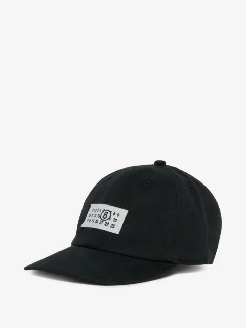 MM6 Maison Margiela Kids 로고 패치 야구 모자