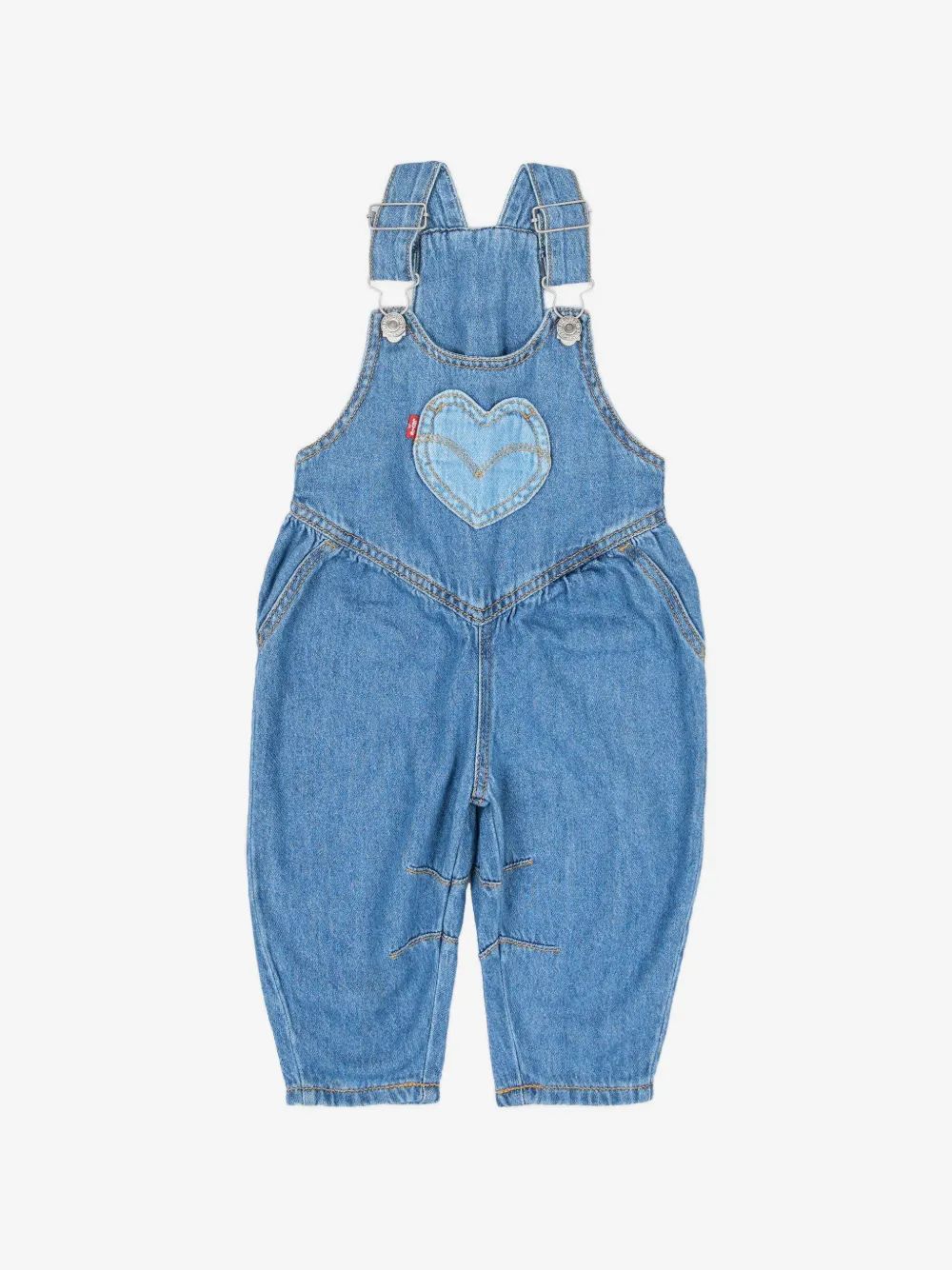 Levi's Kids 하트 패치 멜빵바지