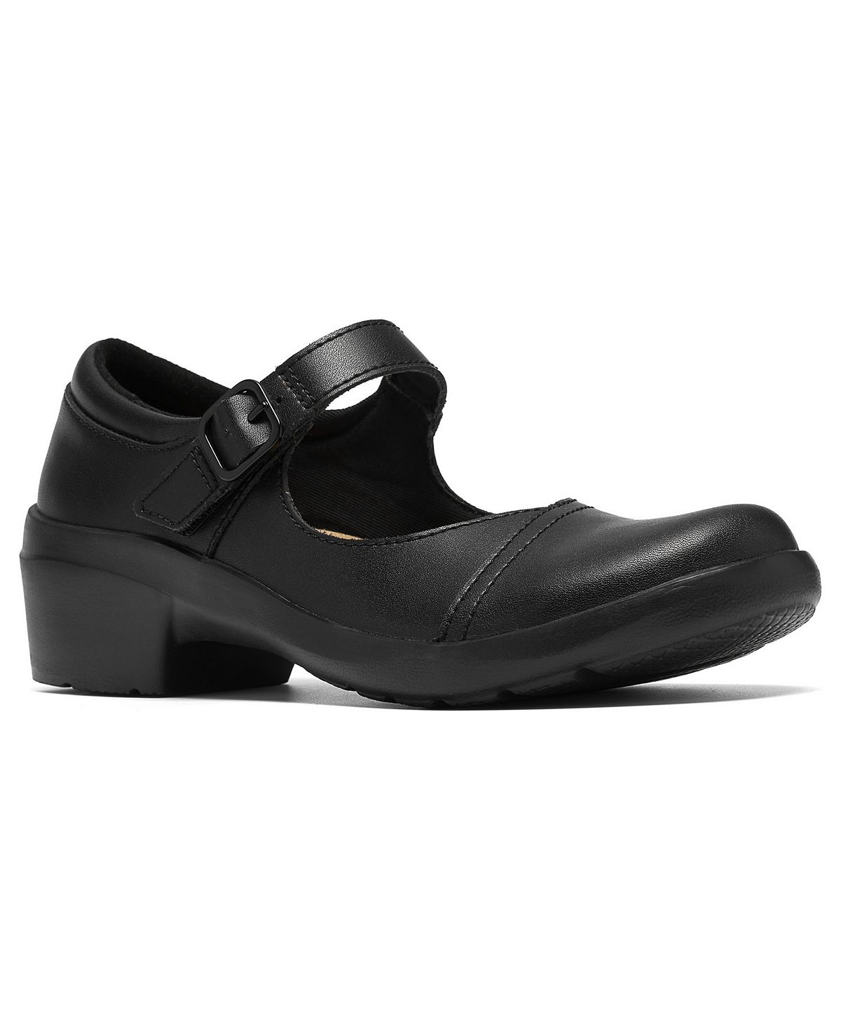 Clarks 여성 앤지 제인 메리 제인 아치 서포트 라운드 토 플랫