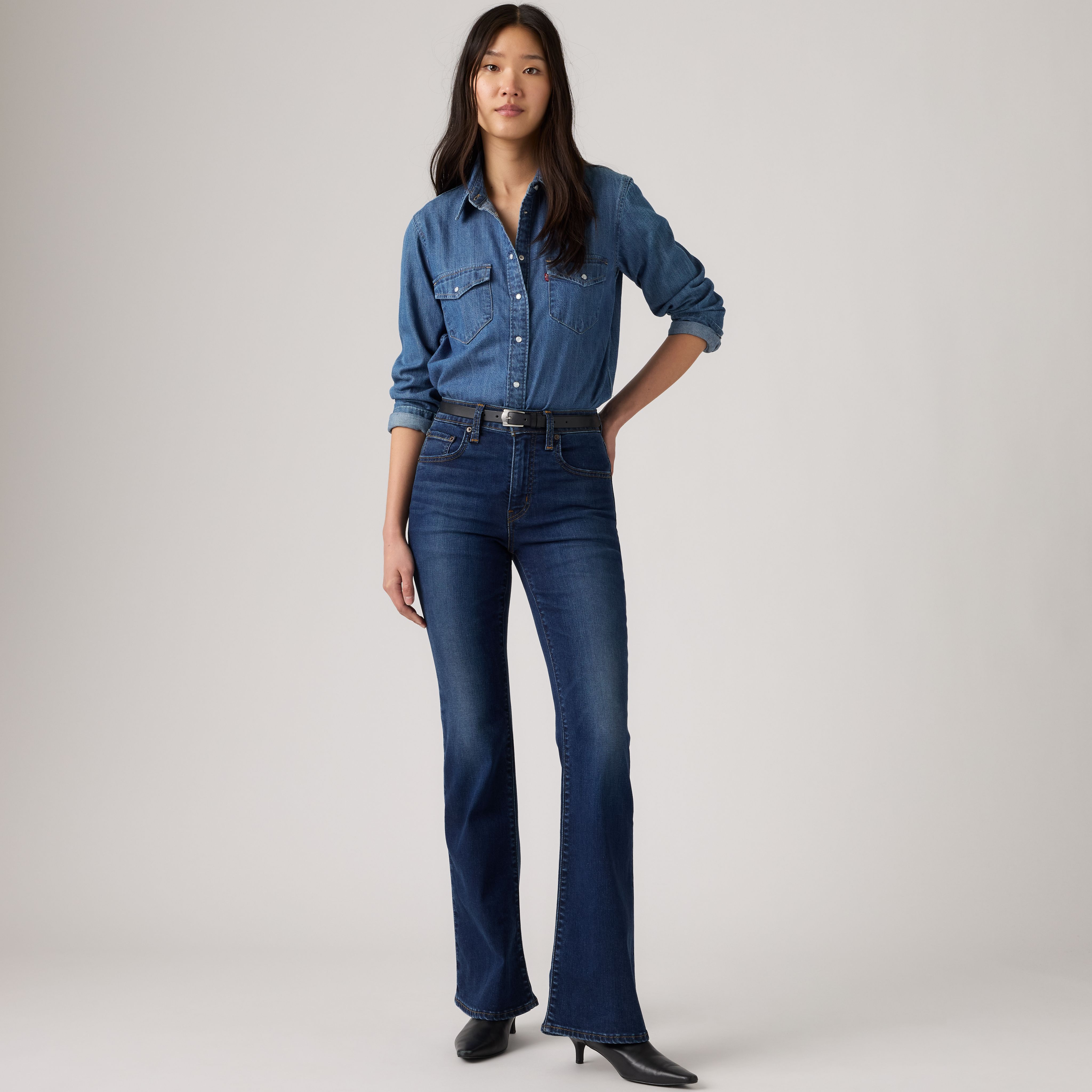 LEVI'S 726 하이 라이즈 플레어 여성 청바지