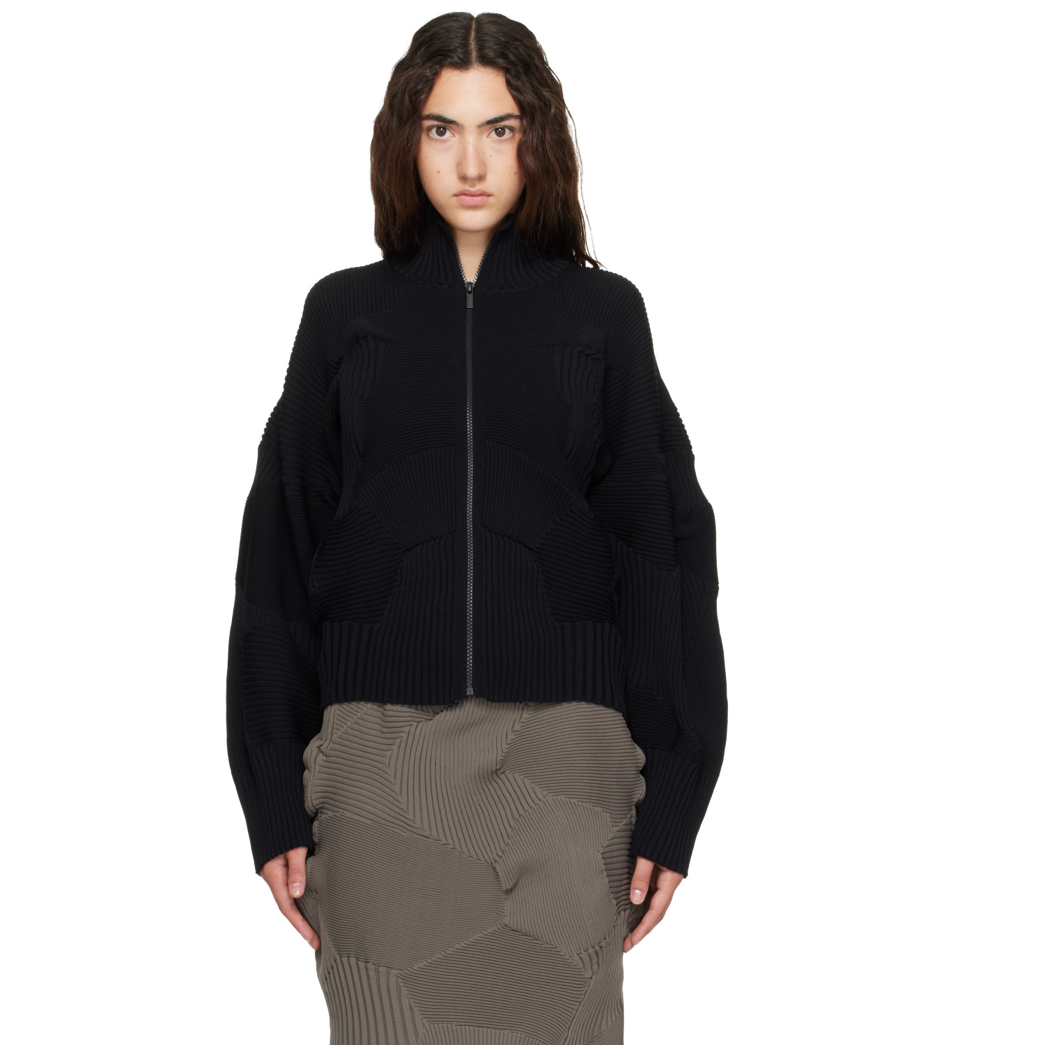 ISSEY MIYAKE 블랙 코네 코네 자켓