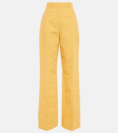 JACQUEMUS 리넨 블렌드 팬츠