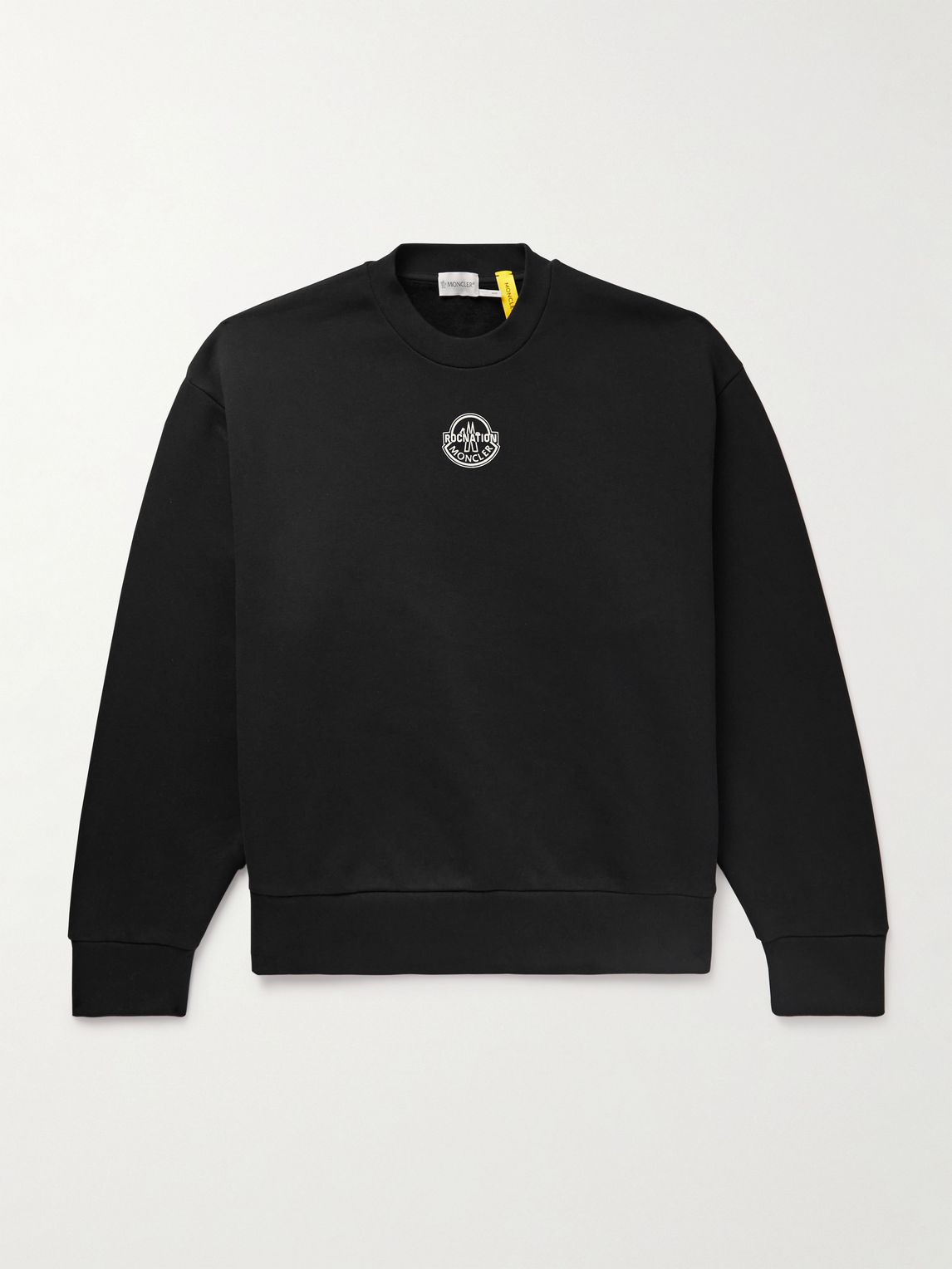 MONCLER GENIUS 로크 네이션 제이 지 로고 프린트 면 저지 스웨트셔츠