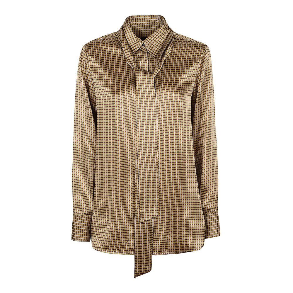 KITON 프린트 롱슬리브 탑