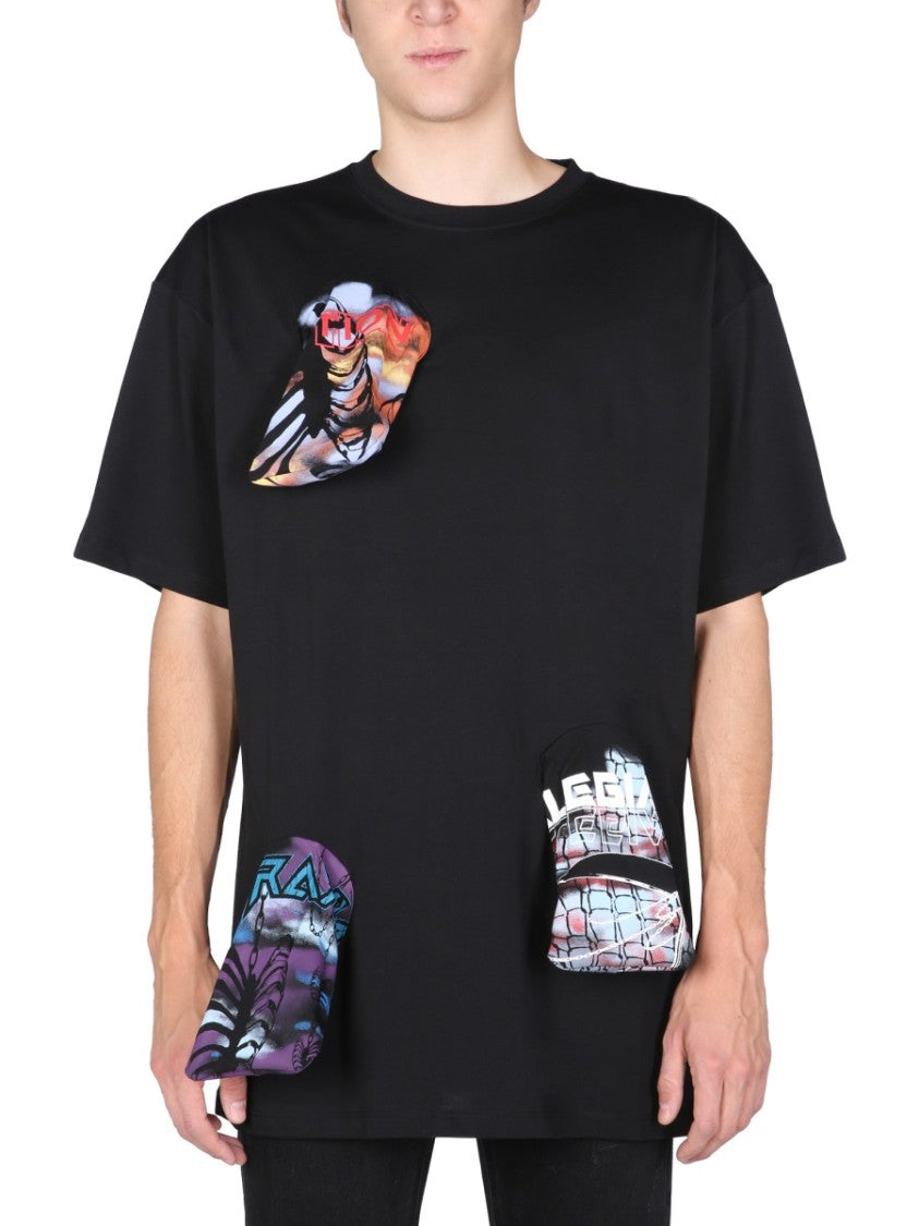 RAF SIMONS 그래픽 프린트 크루 넥 티셔츠