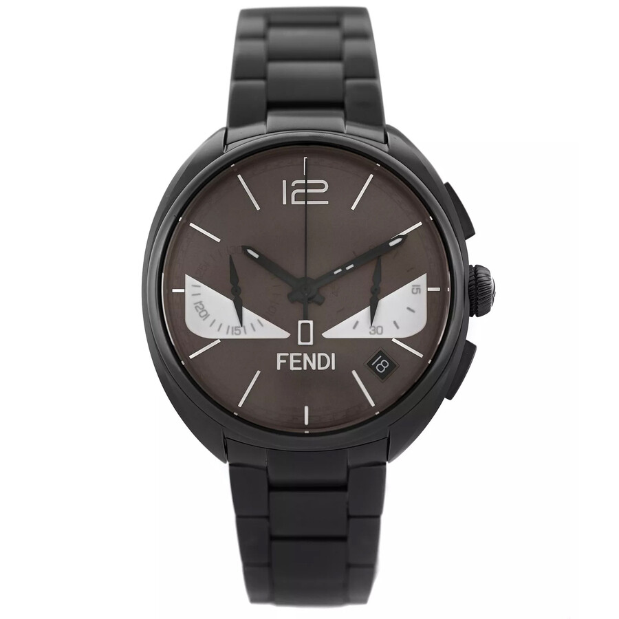FENDI 모멘토 벌그스 쿼츠 브라운 다이얼 남성 시계 F215716400