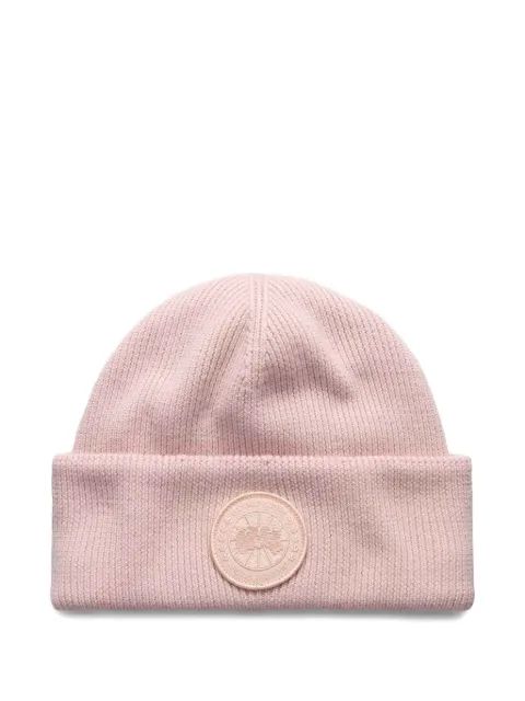 Canada Goose Kids 로고 패치 모자