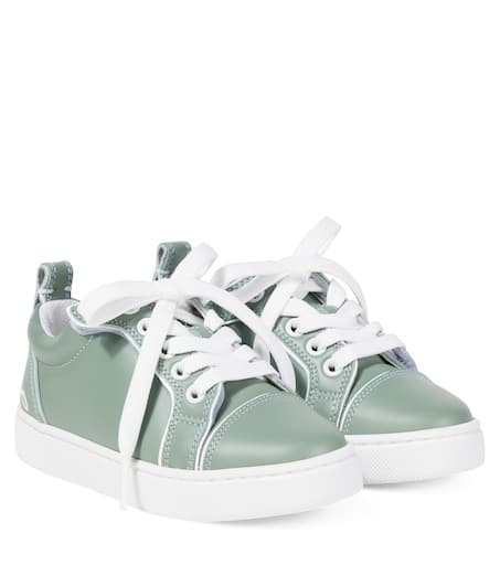 Christian Louboutin Kids 퍼니토 가죽 스니커즈