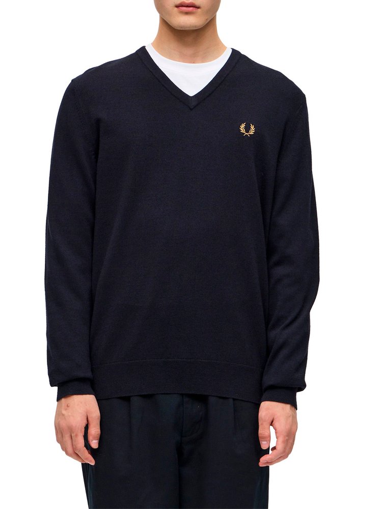 Fred Perry 클래식 브이넥 점퍼