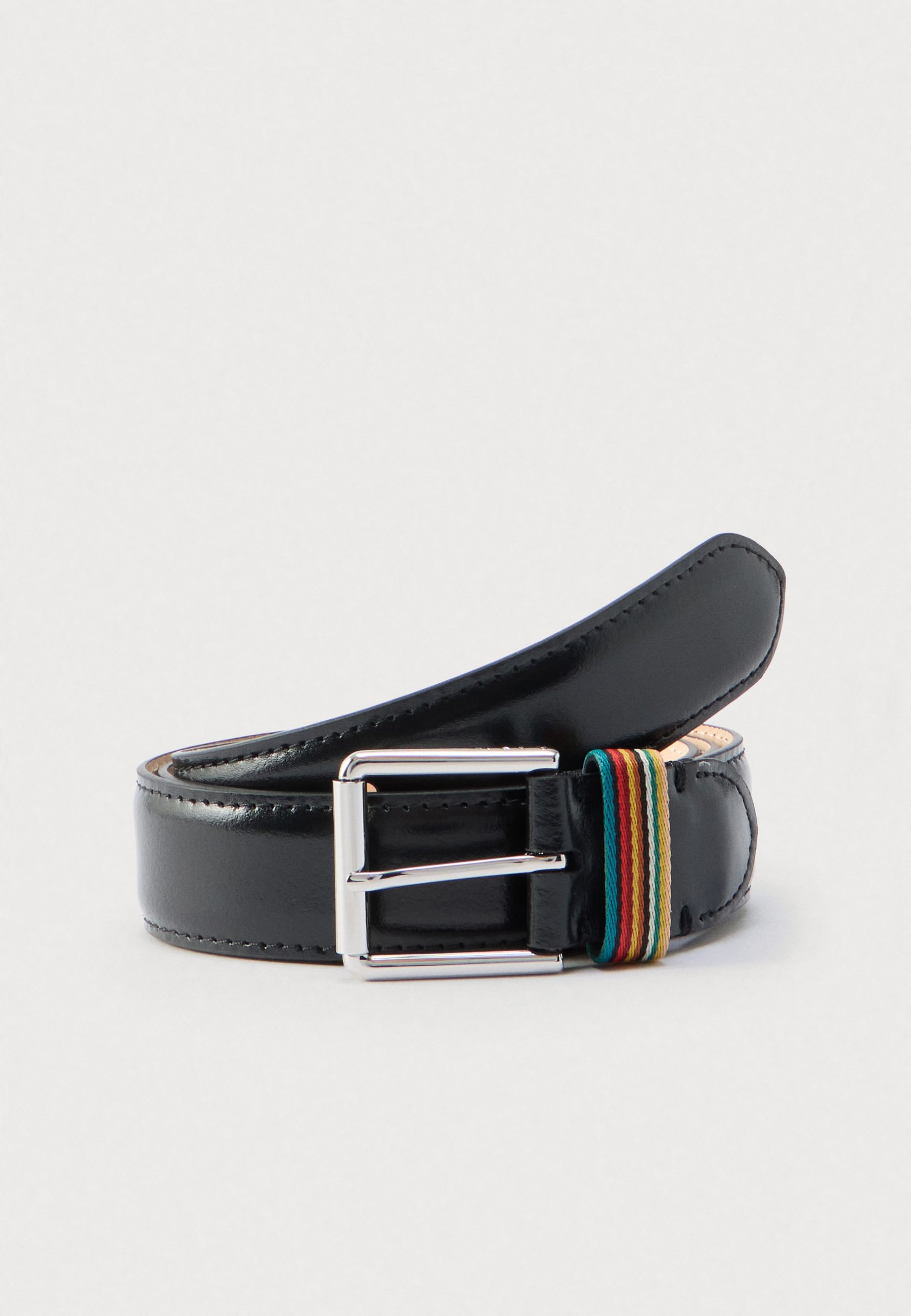 Paul Smith 남성 벨트 스트라이프 키퍼 벨트