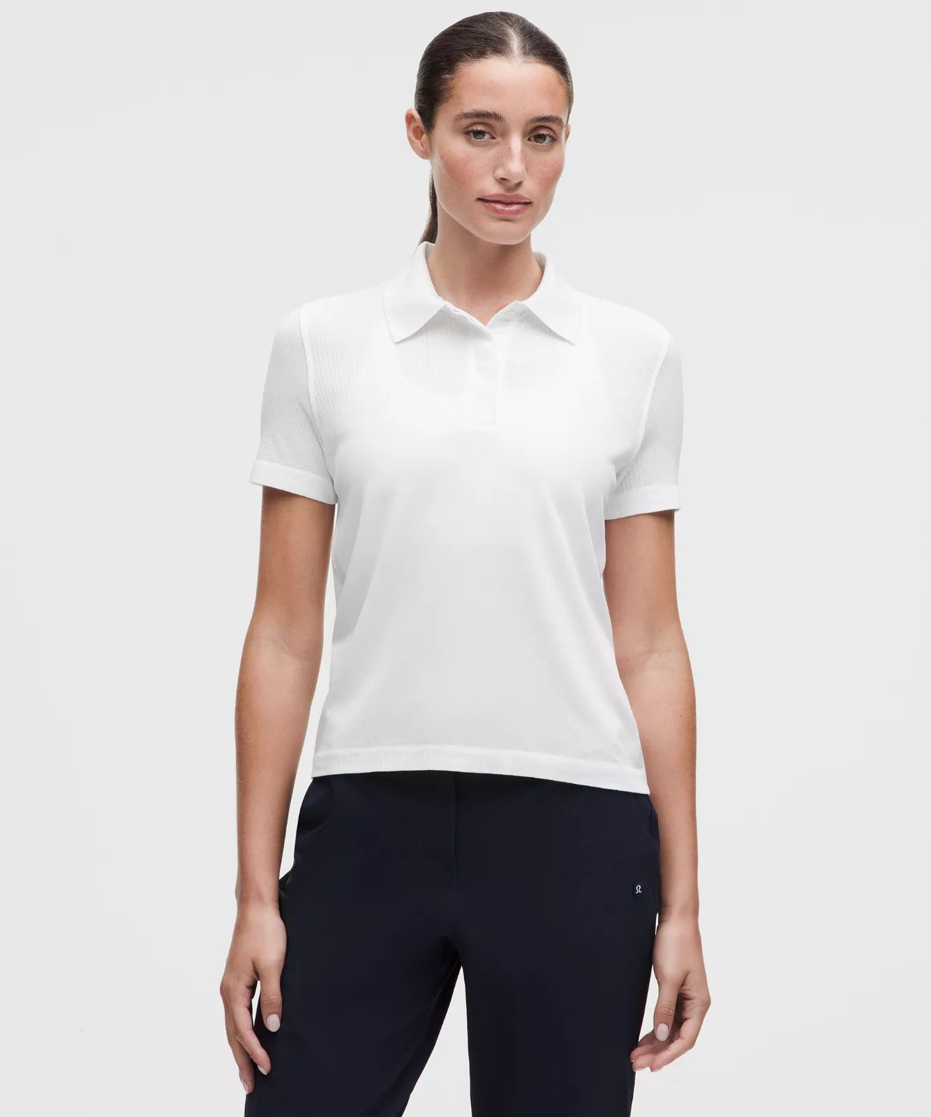 lululemon 스위프틀리 오픈 니트 골프 폴로 셔츠