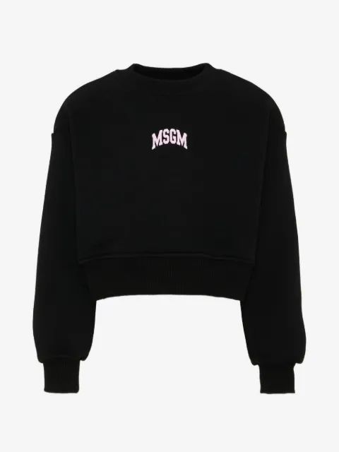 MSGM Kids 로고 프린트 맨투맨