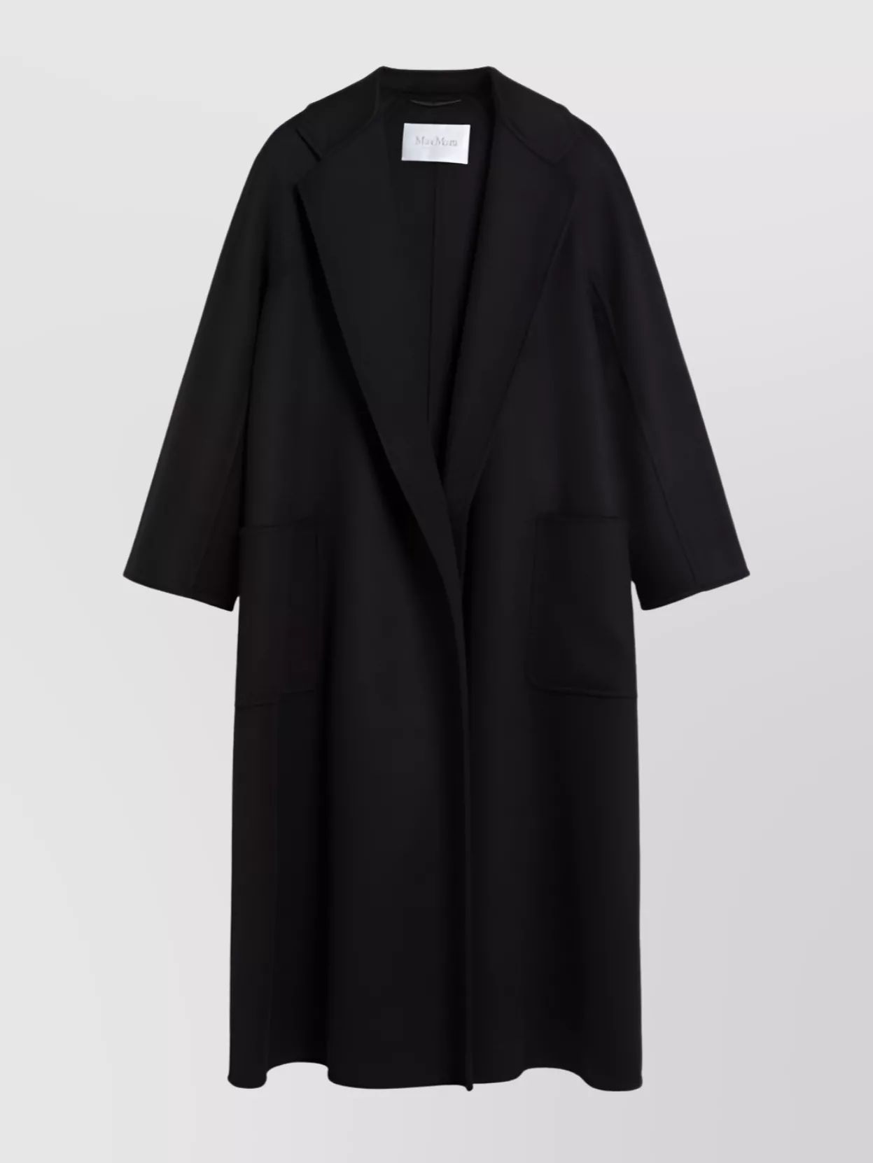 MAXMARA 캐시미어 벨트드 싱글 브레스티드 코트