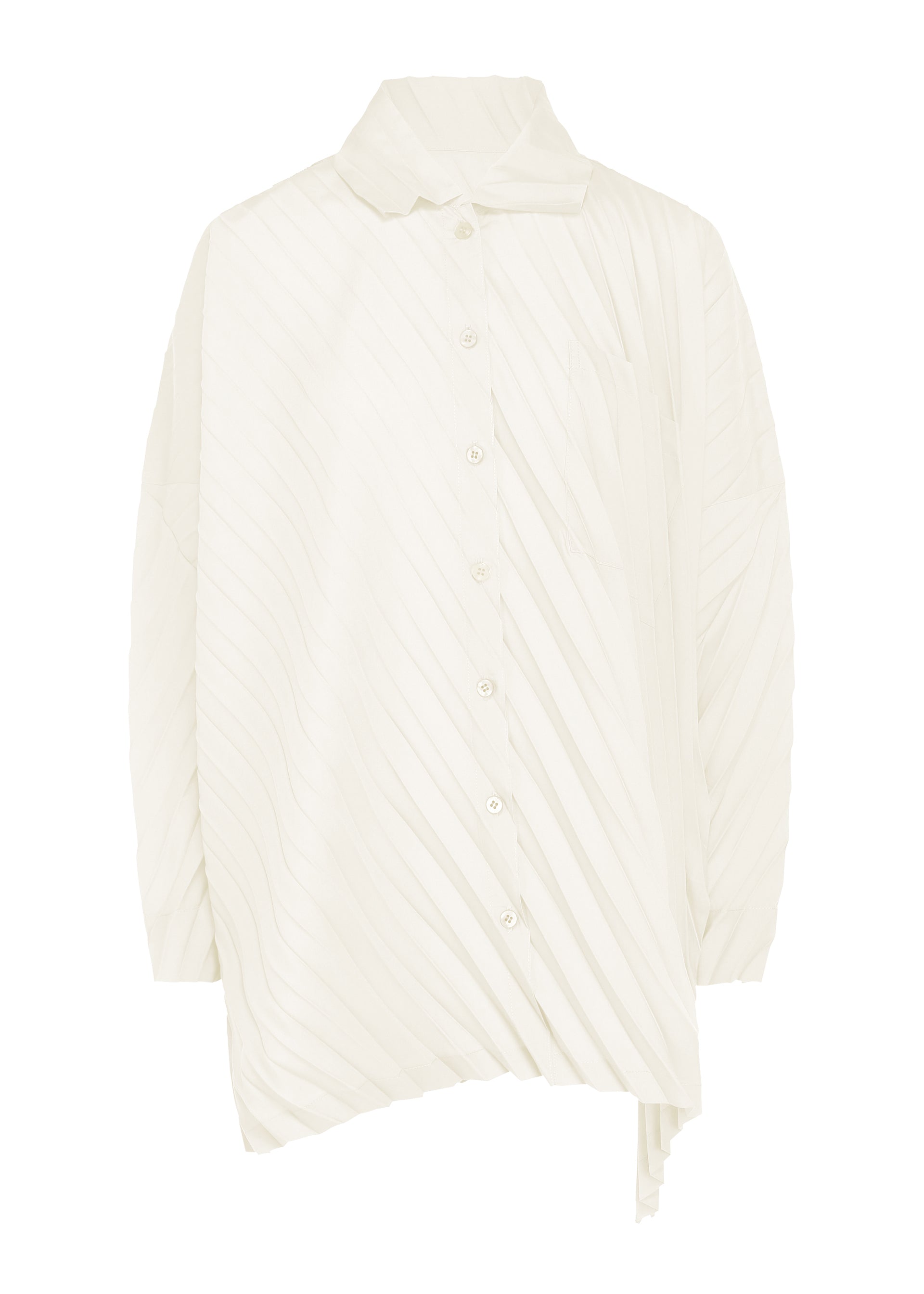 me ISSEY MIYAKE 앵글 플리츠 셔츠