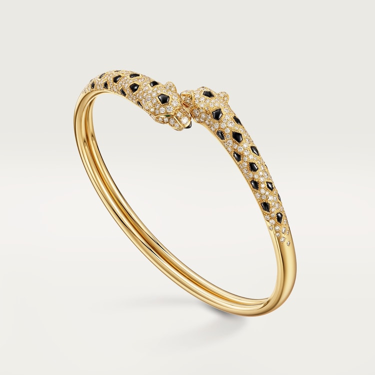 CARTIER 팬더 드 브레이슬릿 세미 파베 세팅