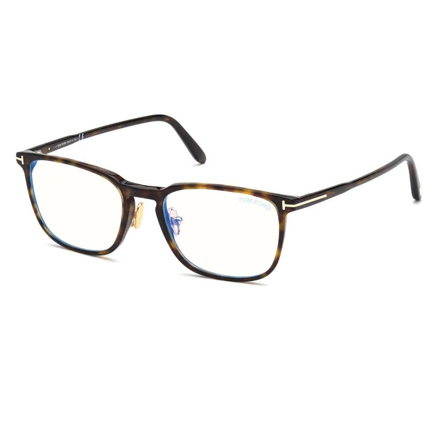 TOMFORD 블루 라이트 블록 스퀘어 남성 안경 FT5699-B 052 55