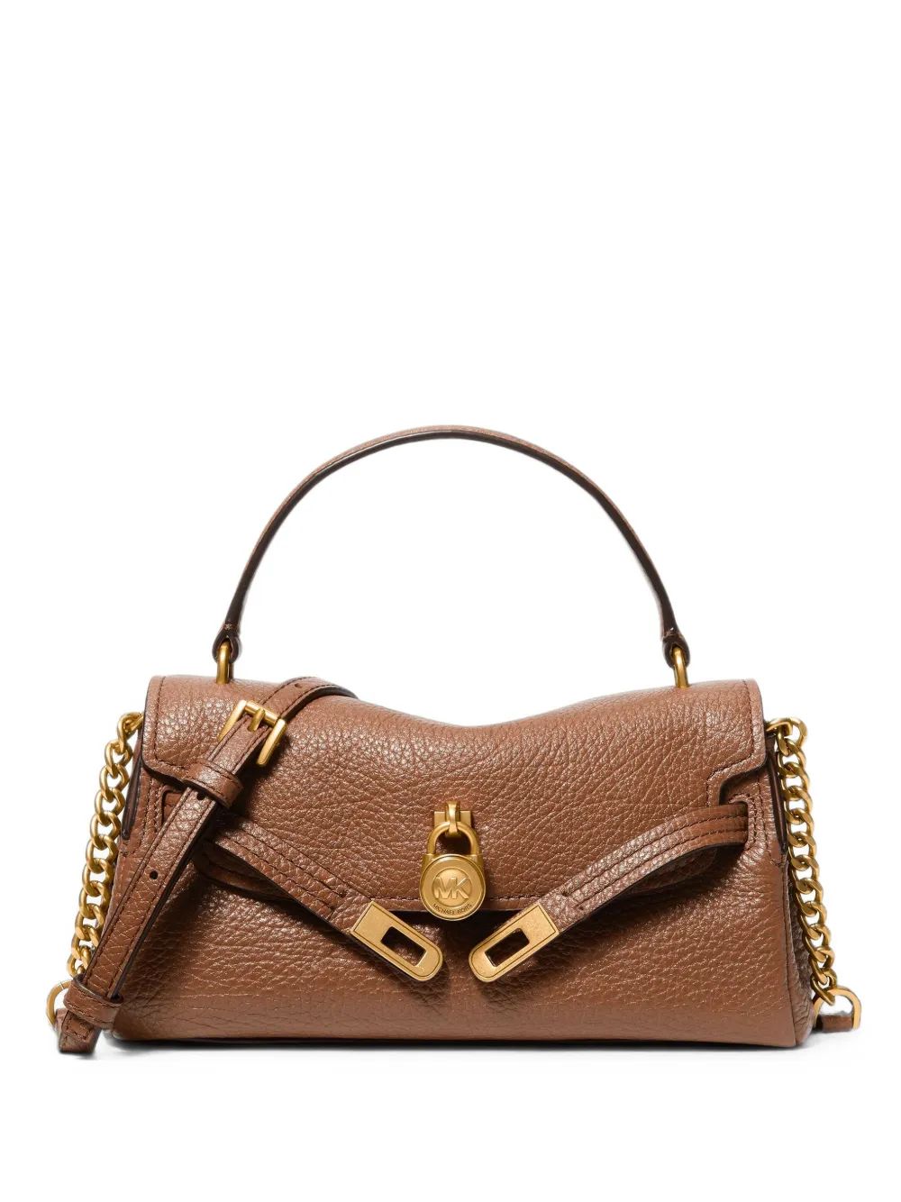 Michael Kors 해밀턴 모던 엑스트라 스몰 텍스처 가죽 슬라우치 크로스바디 백