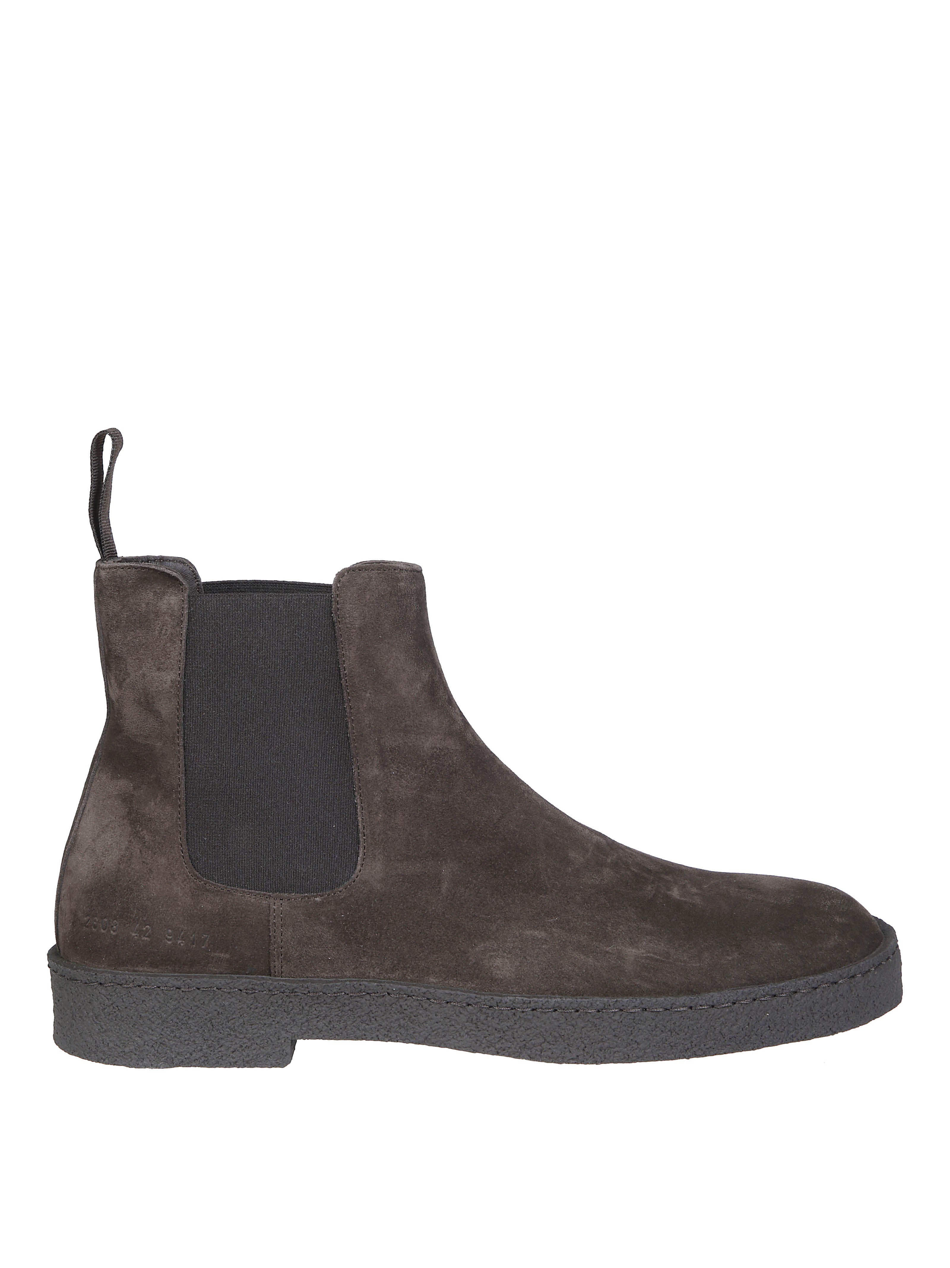 COMMON PROJECTS 첼시 부츠 고무 밑창 스웨이드 부츠