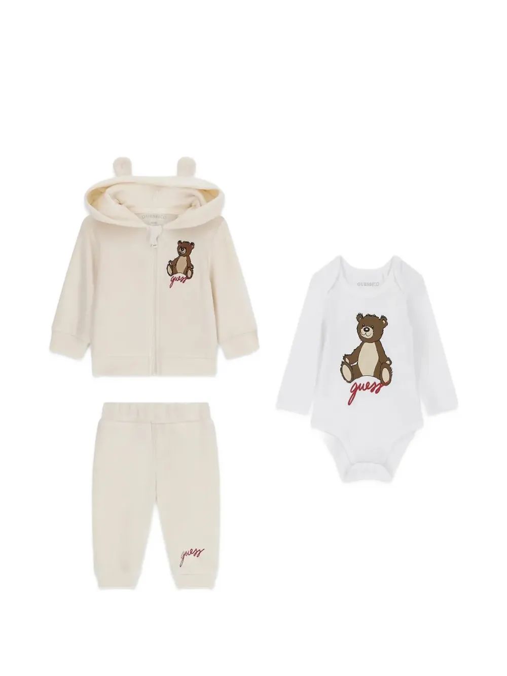 guess kids 곰 패치 트랙수트 세트
