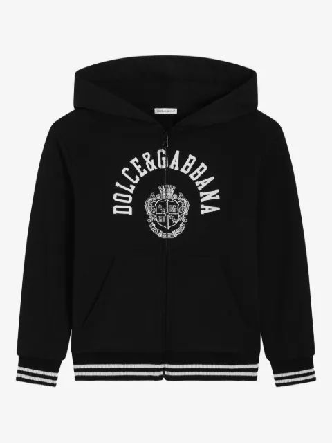 Dolce & Gabbana Kids 후드 재킷 그래픽 프린트
