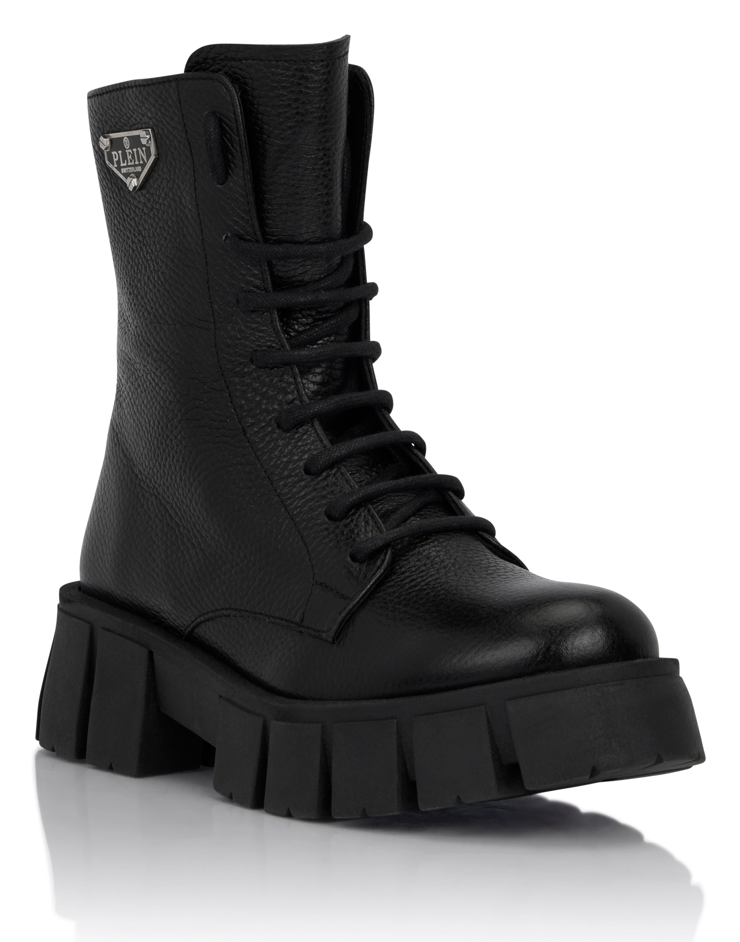 PHILIPP PLEIN 트라이앵글 로고 아미 부츠