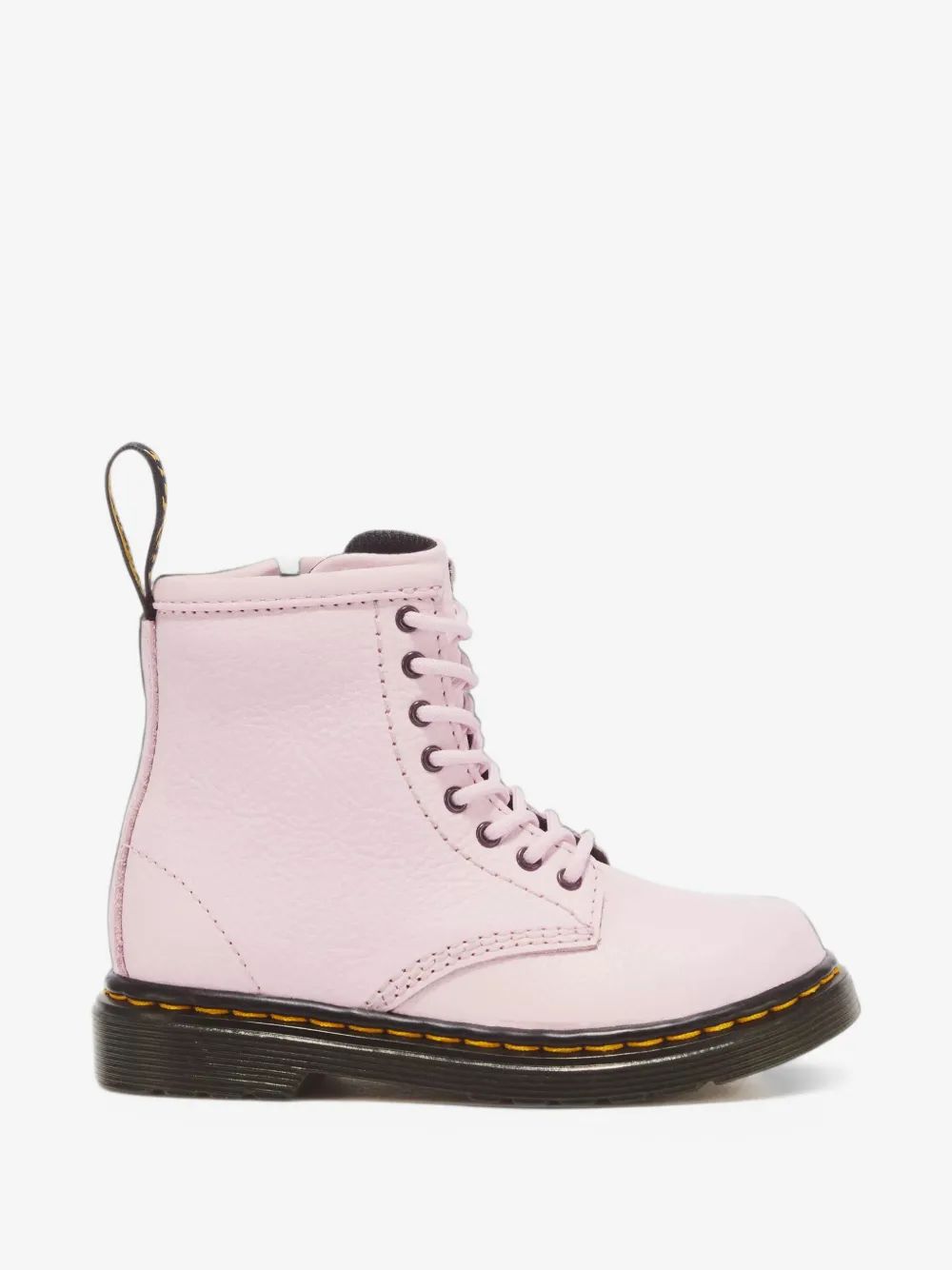 Dr.Martens kids 버지니아 가죽 컴뱃 부츠