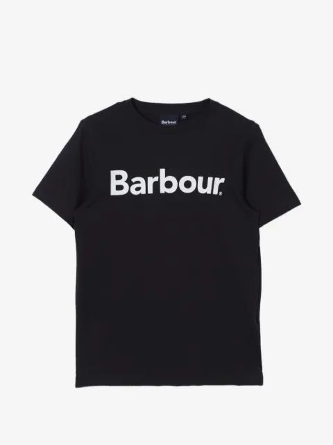 Barbour Kids 로고 프린트 티셔츠