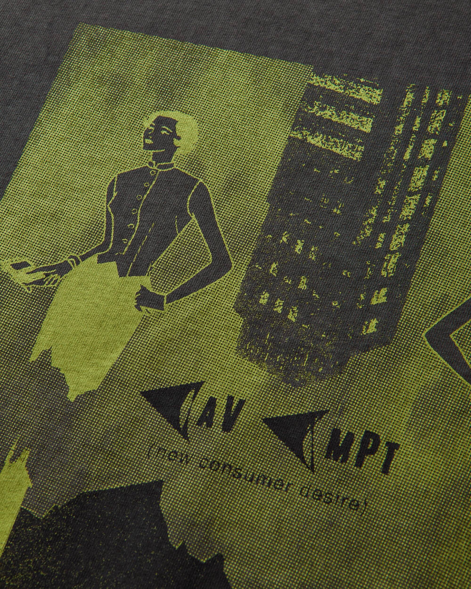 CAV EMPT 오버다이 소비자 욕구 헤비 티셔츠