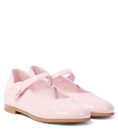 Christian Louboutin Kids 멜로디 레더 메리제인 플랫 슈즈