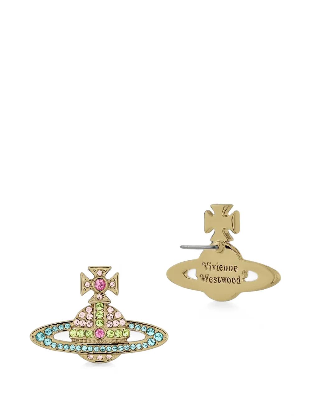 VIVIENNE WESTWOOD 키카 크리스탈 장식 오르브 귀걸이