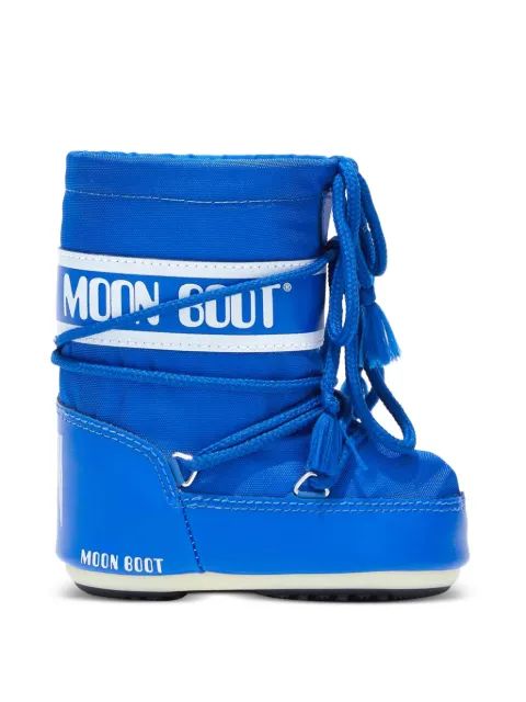 Moon Boot Kids 아이콘 로고 프린트 레이스 부츠