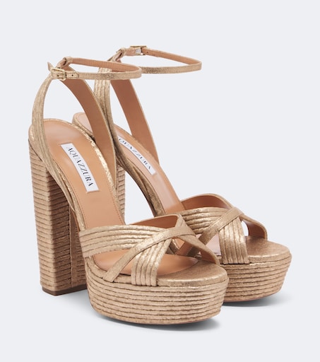 AQUAZZURA 선댄스 플랫폼 샌들